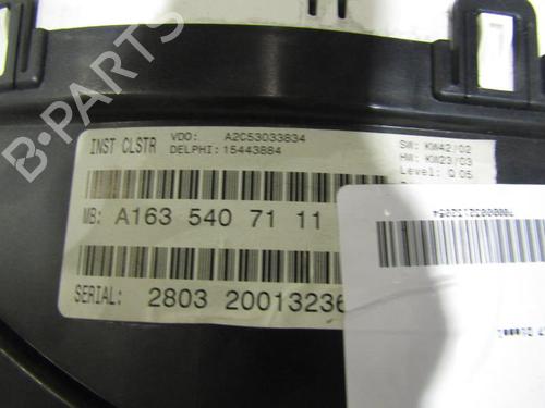 Instrument cluster MERCEDES-BENZ M-CLASS (W163) ML 270 CDI (163.113) | BP25108517C47 