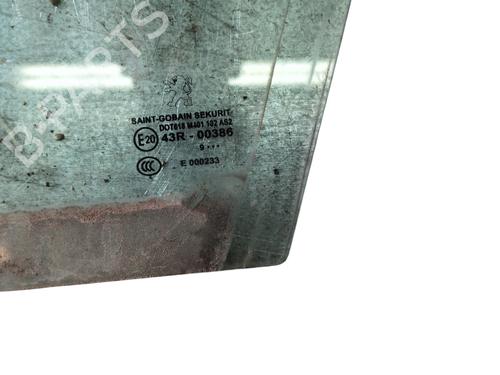 Used Front left door window PEUGEOT 3008 I MPV (0U_) 1.6 HDi (109 hp) 27629078