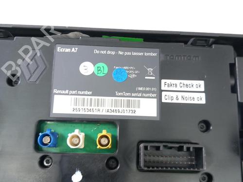 Used Display monitor Display monitor RENAULT MEGANE III Grandtour (KZ0/1) 1.5 dCi (86 hp) 25099592 25099592
