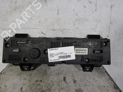 Instrument cluster RENAULT SCÉNIC III (JZ0/1_) 1.5 dCi | BP25113670C47