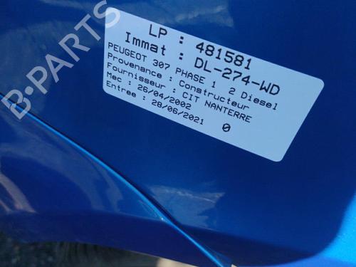 Tailgate PEUGEOT 307 (3A/C) 2.0 HDi 110 | BP25067897C6 