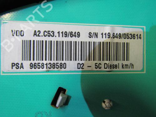 Instrument cluster PEUGEOT 407 (6D_) 1.6 HDi 110 (6D9HZC, 6D9HYC) | BP25068979C47 