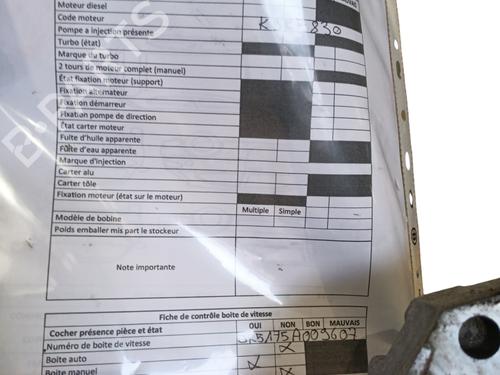 Gearbox RENAULT MEGANE III Hatchback (BZ0/1_, B3_) 1.5 dCi (BZ09, BZ0D, BZ1W, BZ29, BZ14) | BP30819871M3 