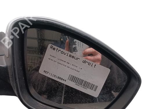 Right mirror PEUGEOT 208 I (CA_, CC_) 1.6 HDi | BP30392239C27 