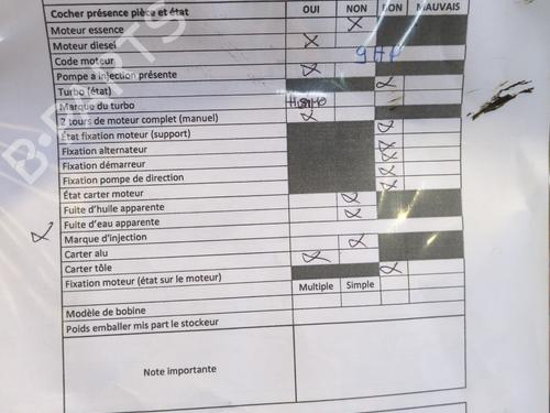 Engine PEUGEOT 208 I (CA_, CC_) 1.6 HDi | BP29979099M1