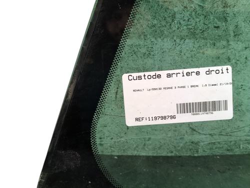 Used Rear right door window Rear right door window RENAULT MEGANE III Grandtour (KZ0/1) 1.9 dCi (KZ0J, KZ0N, KZ1S) (131 hp) 31943905 31943905