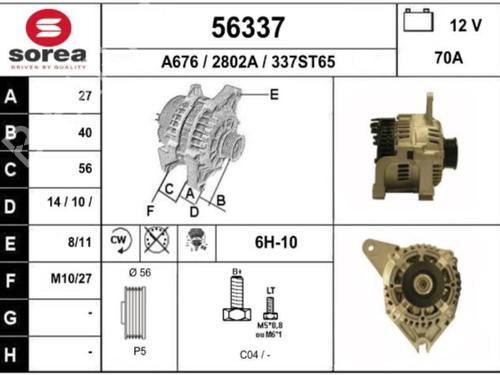 Alternator MAZDA 3 (BK) 1.6 (BK14) | BP25089780M7  - Image 7