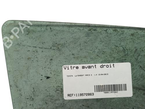 Dør rude højre foran TOYOTA YARIS (_P13_) 1.4 D (NLP130_, NLP130) (90 hp) 31864751