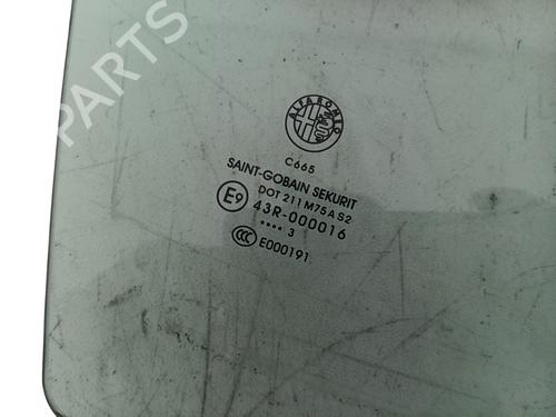 Used Rear right door window Rear right door window ALFA ROMEO GIULIETTA (940_) 1.6 JTDM (940FXD1A) (105 hp) 36438888 36438888