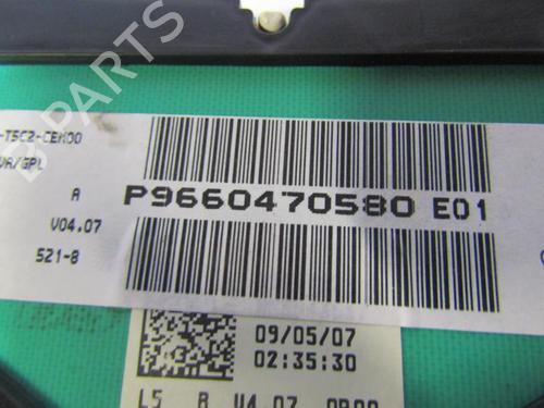 Instrument cluster PEUGEOT 307 (3A/C) 1.6 | BP25106085C47 