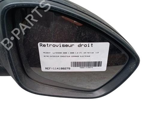 Right mirror PEUGEOT 2008 I (CU_) 1.2 VTi | BP29956339C27