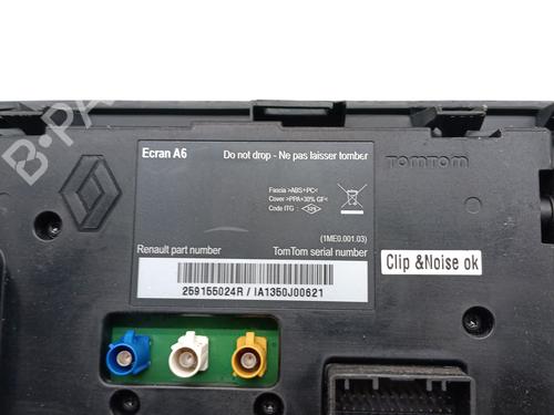 Used Display monitor Display monitor RENAULT CLIO III Grandtour (KR0/1_) 1.5 dCi (KR0H, KR1S) (106 hp) 26525165 26525165