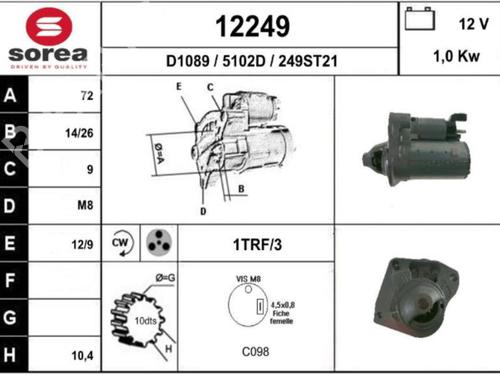 Used Starter Starter PEUGEOT 208 I (CA_, CC_) 1.2 VTI 82 (82 hp) 25062968 25062968
