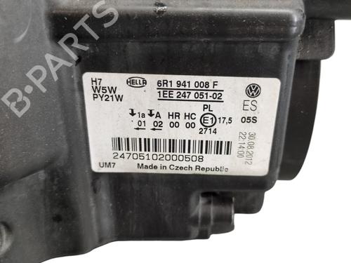 Right headlight VW POLO V (6R1, 6C1) 1.2 TSI | BP28124607C29 