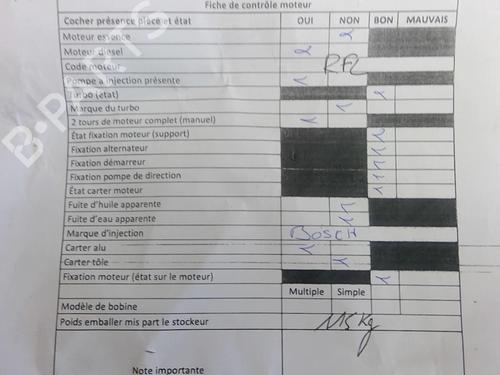 Engine LANCIA MUSA (350_) 1.9 D Multijet (350.AXC1A) | BP25093889M1 