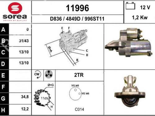 Starter FORD FOCUS C-MAX (DM2) 1.8 | BP25090992M8 - Image 6