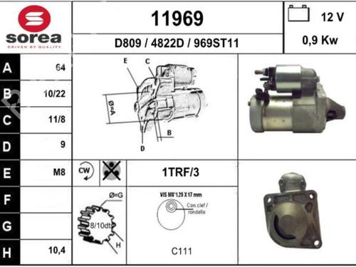 Starter FIAT PANDA (169_) 1.1 (169.AXA1A) | BP25064622M8 