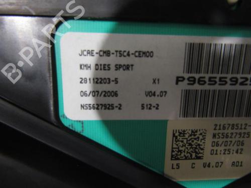 Instrument cluster PEUGEOT 307 CC (3B) 2.0 HDi 135 | BP25063595C47 