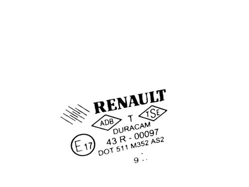 Used Front left door window RENAULT CLIO III (BR0/1, CR0/1) 1.5 dCi (BR17, CR17) (86 hp) 25056310
