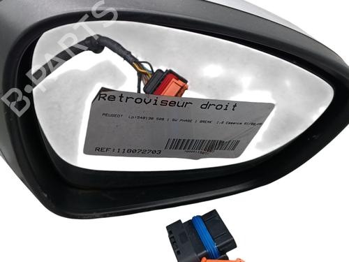 Used Right mirror PEUGEOT 508 SW I (8E_) 1.6 THP (156 hp) 31044934
