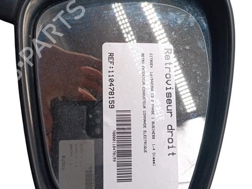 Right mirror CITROËN C3 II (SC_) 1.4 HDi 70 (SC8HZC, SC8HR0, SC8HP4) | BP28195186C27 