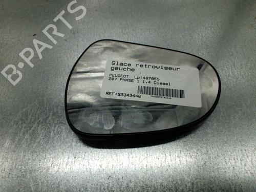 Spejlglas venstre PEUGEOT 207 (WA_, WC_) 1.4 HDi (68 hp) 25105046