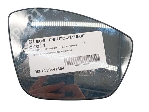 Spiegelglas rechts für PEUGEOT 208 I (CA_, CC_) 1.2 VTI 82 (82 hp) 31761615