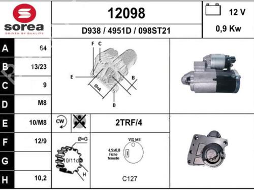 Startmotor CITROËN C3 II (SC_) 1.6 VTi 120 | BP25093975M8 