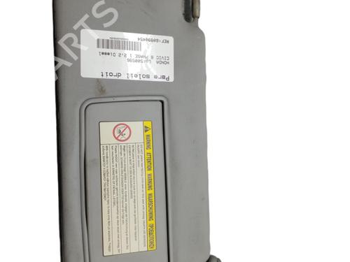 Used Right sun visor Right sun visor HONDA CIVIC VIII Hatchback (FN, FK) 2.2 CTDi (FK3) (140 hp) 25077416 25077416