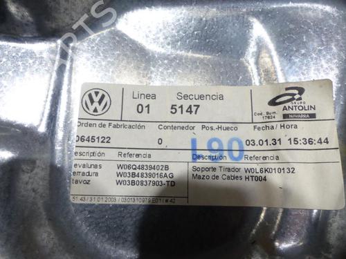 Rear right window mechanism VW POLO (9N_, 9A_) 1.9 TDI | BP25065120C25 