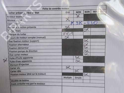 Engine RENAULT MEGANE III Hatchback (BZ0/1_, B3_) 1.5 dCi (BZ09, BZ0D, BZ1W, BZ29, BZ14) | BP29979098M1