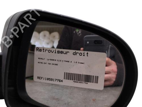 Right mirror RENAULT CLIO III (BR0/1, CR0/1) 1.5 dCi (C/BR0G, C/BR1G) | BP26023821C27 
