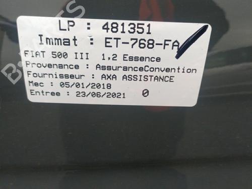 Front left interior door handle FIAT 500 (312_) 1.2 (312AXA1A) | BP25063491I13 - Image 10