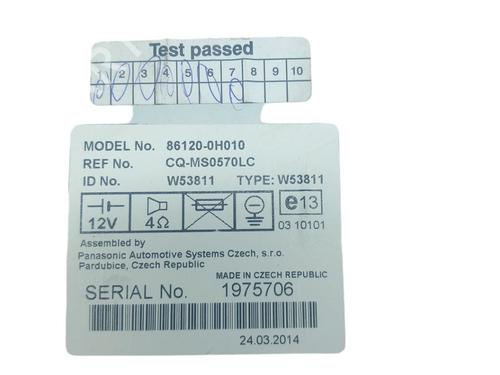 Used Radio CITROËN C1 (PM_, PN_) 1.0 (68 hp) 25076689