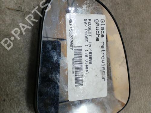 Left mirror glass PEUGEOT 207 (WA_, WC_) 1.6 HDi | BP25063514C148 