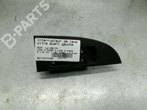 Used Left front window switch Left front window switch SEAT LEON (1P1) [2005-2013] 10574630 10574630