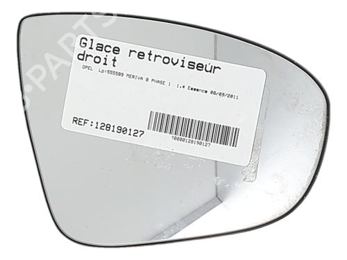 right-mirror-glass-opel-meriva-b-mpv-s10-2010-2011-2012-2013-2014-2015-2016-2017-36789368 main image