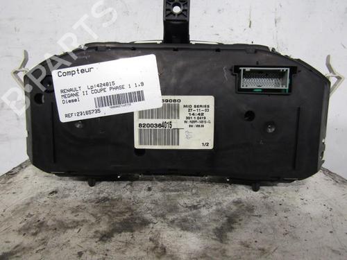 Instrument cluster RENAULT MEGANE II (BM0/1_, CM0/1_) 1.9 dCi (BM0G, CM0G) | BP25114097C47 