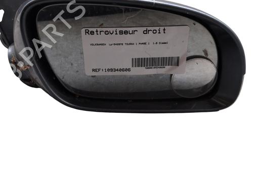 Used Right mirror VW TOURAN (1T1, 1T2) 1.9 TDI (105 hp) 27631066
