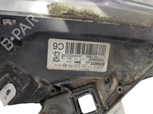 Left headlight RENAULT SCÉNIC III (JZ0/1_) 1.5 dCi | BP32113581C28 