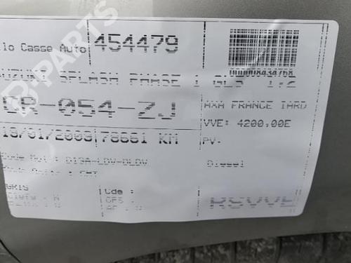 Switch SUZUKI SPLASH (EX) 1.3 CDTI (A5B413D) | BP10583626I30 