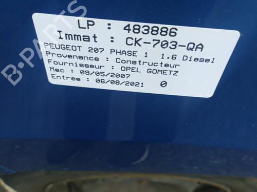 Left mirror glass PEUGEOT 207 (WA_, WC_) 1.6 HDi | BP25063514C148 