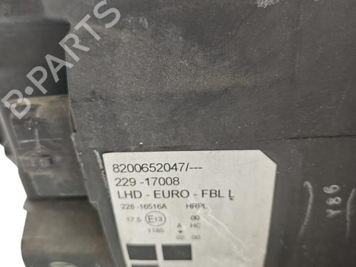 Used Left headlight Left headlight RENAULT MODUS / GRAND MODUS (F/JP0_) 1.5 dCi (FP0F, JP0F) (86 hp) 25057206 25057206