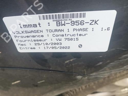 Front bumper reinforcement VW TOURAN (1T1, 1T2) 1.6 FSI | BP25104243C109