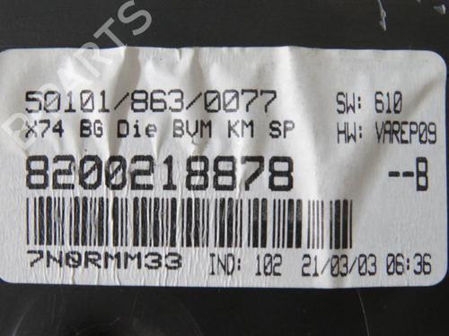 Instrument cluster RENAULT LAGUNA II (BG0/1_) 1.9 dCi (BG08, BG0G) | BP25095005C47 