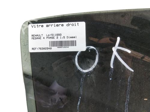 Rear right door window RENAULT MEGANE IV Hatchback (B9A/M/N_)  | BP25059104C21 