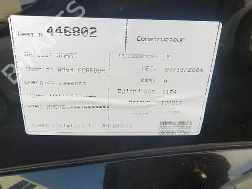 Módulo de ABS SMART FORFOUR (454) 1.1 (454.030) | BP25107873M43 - Image 10