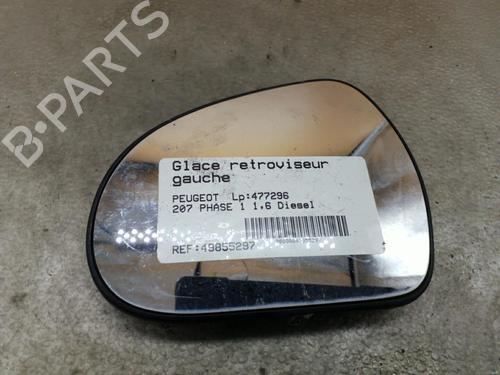 Used Left mirror glass PEUGEOT 207 (WA_, WC_) 1.6 HDi (90 hp) 25067869