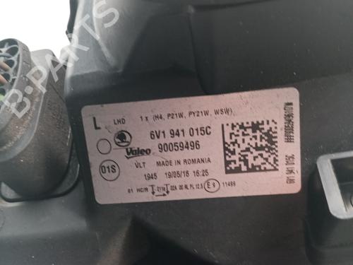 Used Left headlight SKODA FABIA III (NJ3) 1.2 TSI (90 hp) 29004674
