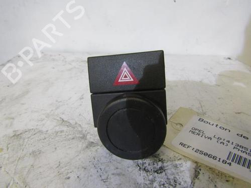 Used Warning switch OPEL MERIVA A MPV (X03) 1.3 CDTI (E75) (69 hp) 25106420